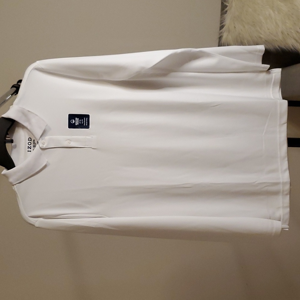 Izod Boys XL long sleeve white shirt